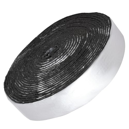 GORGECRAFT Envoltura de Tuberías de 10m Aislamiento A Granel Plástico Plateado Autoadhesivo para Exteriores para Tuberías de Agua Envolturas Protectoras Cintas Aislantes Reducir el Calor Envolturas