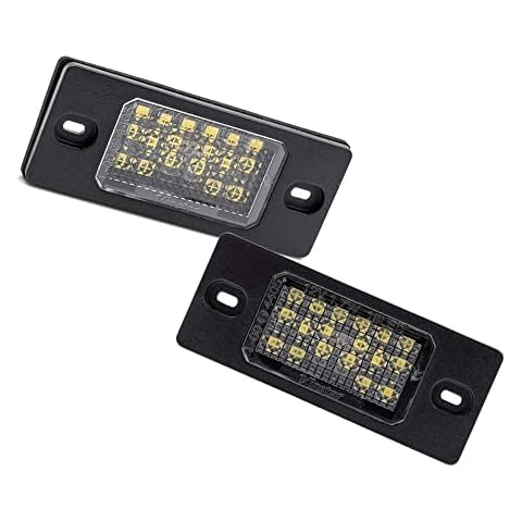 ZAYMDO Number Plate Lights, 2Pcs LED Rear License Plate Lamps Replacement for VW Touareg Tiguan Golf 5 Passat B5 5D Touring Porsche Cayenne 955 957 Cover