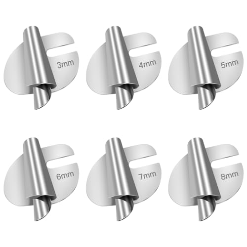 6 Piezas Pie para Dobladillo Enrollado Universal para Máquina de Coser