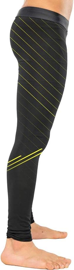 DEHAHA Men's Athletic Tights Sports Quick Dry Performance Leggings Yoga Gym,Large