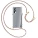 Produktbild mtb more energy® Handykette kompatibel mit OnePlus Nord 2 5G (6.43'') - roségold/Gold - Smartphone Hülle zum Umhängen - Anti Shock Full TPU Case
