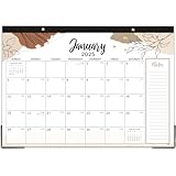 Desk Calendar 2023-2024 - 18 Monthly Desk/Wall Calendar 2023-2024, Jul. 2023 - Dec. 2024, 17”X 12”, Holidays, Notes, Corner Protectors, Hanging Holes & Cutting-line Design, Perfect Calendar for You