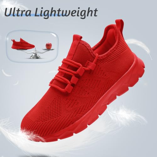 Image of Mens Lightweight Running Shoes Slip On Walking Tennis Gym Sneakers