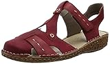 weiche Decksohle Rieker Damen M0972 Mokassin, Rot, 37 EU