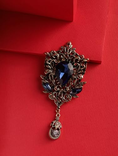 Image of MINACHI Vintage Victorian Design Queen's Cameo Antique Wedding Brooch Pin, Jewelry Gift for Women