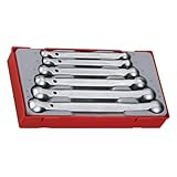 Teng Tools 6 Piece Double Flex Wrench Set - TT6506, Silver