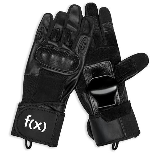 Fxnction Full Sender Wrist Guards for Onewheeling Skateboarding Sports Protective Wrist Guard Full Finger Gloves with Kevlar Knuckle Armor (M)