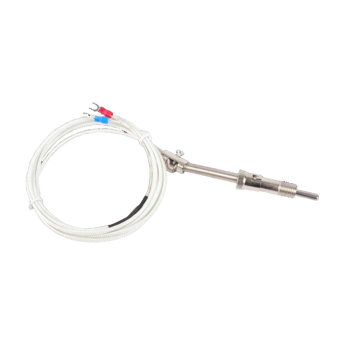 Type de ressort compression, thermocouple en fil fibre verre, type K, E, sonde température, détection, à(K/10M)