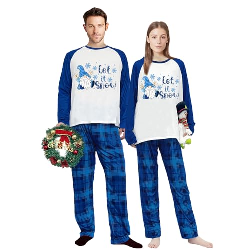 Long Sleeves Family Christmas Matching Pajamas Set For Adults