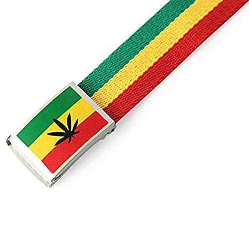 420 Leaf Flip Top Belt Canvas Web Casual Belt2