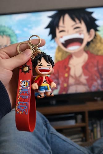 Image of One Piece Keychain Luffy keychain silicone | Funky Luffy Key Chains | Iconic Zoro | one piece anime | Elegant Anime Key Chains | cool onepiece