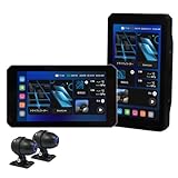 MAXWIN バイク用 スマートモニター ドライブレコーダー 前後2カメラ 5インチ 縦画面表示対応 【日本の屋外使用対応DFS搭載】 【メーカー保証2年付】 CarPlay/AndroidAuto対応 電圧計表示 ディスプレイオーディオ M2S-MAX