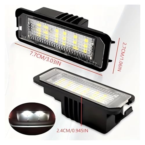 Luz placa matrícula coche LED Volkswagen Golf 4 5 6 7 Beetle Scirocco kit posterior 3