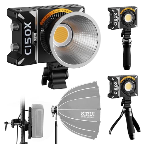 Image of Sirui C150X Handheld Pocket Bi-Color LED Light (Combo Kit)