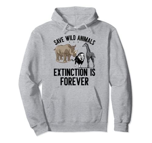 Save Wild Animals Extinction Is Forever - Camiseta de regalo Sudadera con Capucha