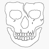 Pack of 3-3 Inch Size - Warzone Skull Sticker - Vinyl Decal for Cars, Trucks,...