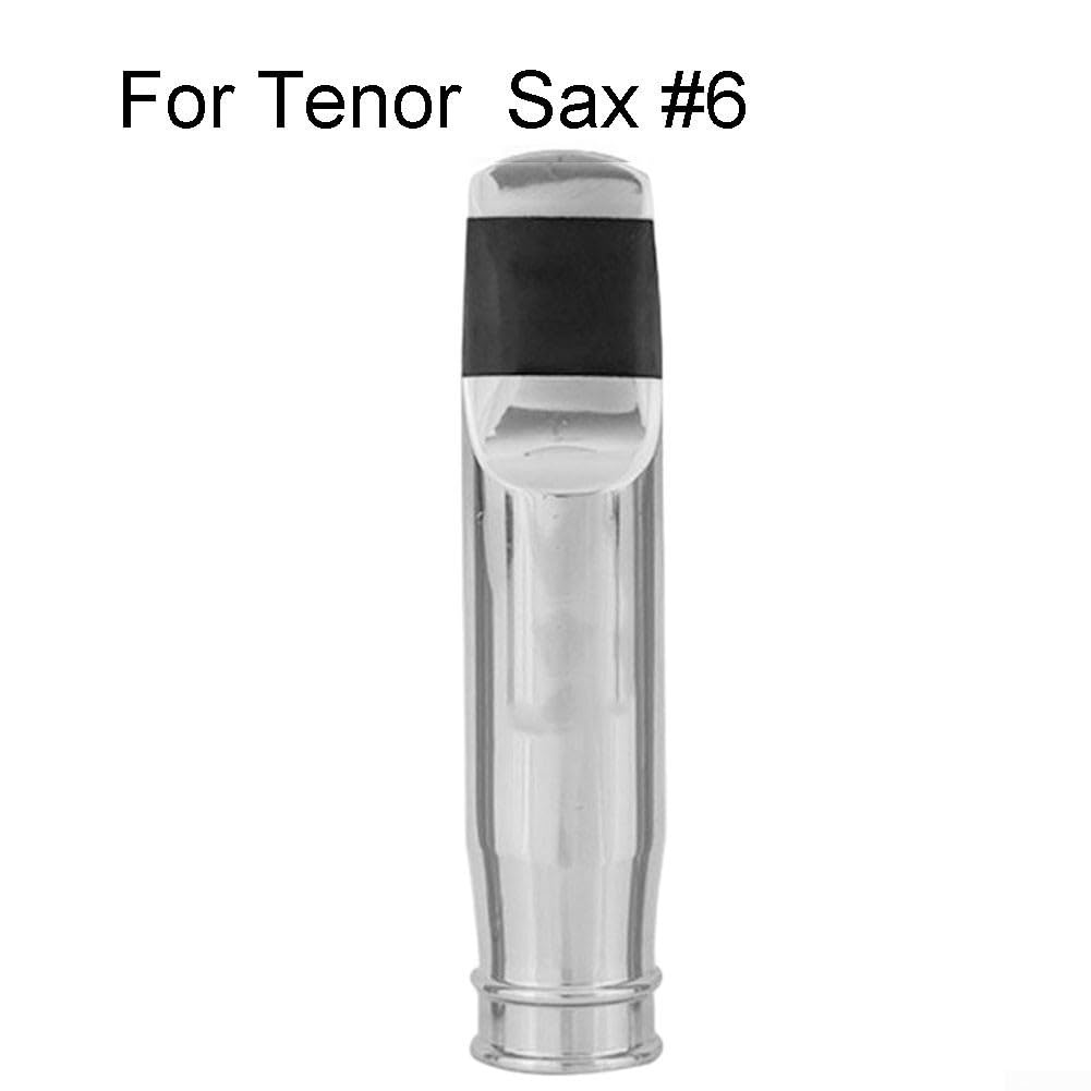 Bocchino di ricambio per sassofono in metallo, misura 56789, per sax tenore, soprano, contralto (misura tenore6)
