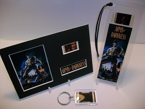 ARMY OF DARKNESS 3 Piece Movie Film Cell Collection Memorabilia Complements Poster Book Theater
