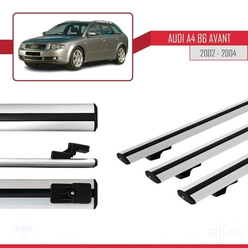 Barres de toit en aluminium gris anodisé pour break A4 B6 Avant - 3