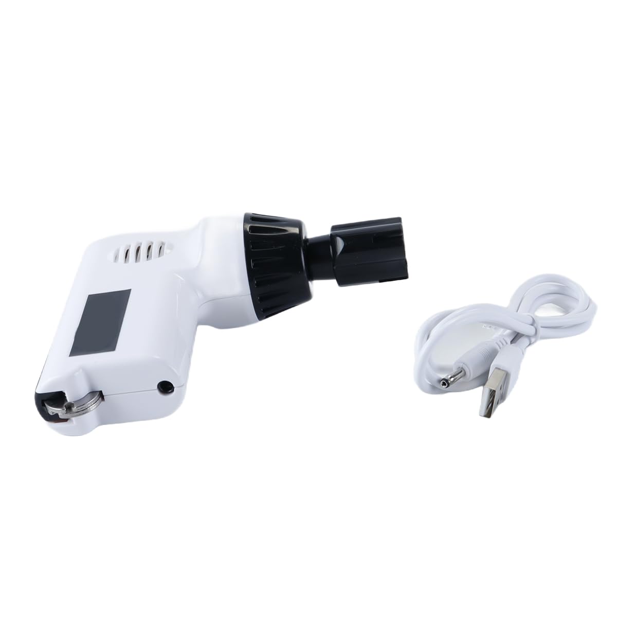 Outil de réglage pour réparation de guitare, enrouleur de cordes, coupe-cordes, câble USB, temps de charge de 2 à 5 heures (blanc)