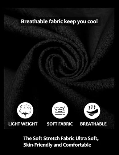 Image of FINIVO FASHION Men's Cotton Blend Solid Full Sleeve Combo Short Kurta Shirt, Regular Fit Solid Pattern Mandarin Collar Straight Kurta Shirt