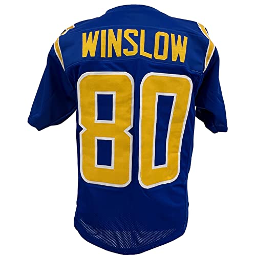 Kellen Winslow Jersey Royal Blue San Diego | Unisex Adult Sizes S-5XL Unsigned Custom Sewn Stitched