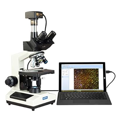 OMAX 40X-2500X Super Speed USB3 10MP Digital Darkfield Trinocular LED Lab Microscope for Live Blood