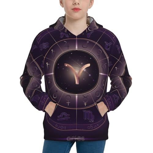 Aries Boy, Girls Sports Shirt Youth Pullover Fashion Hooded Sweatshirt3