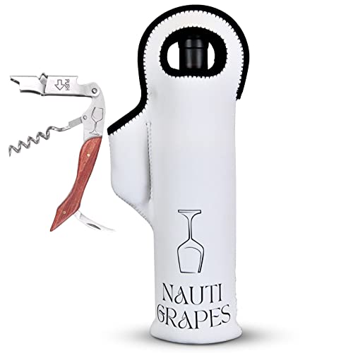 Bolsa de vino de neopreno de alta densidad con accesorios de vino esenciales para expertos 2