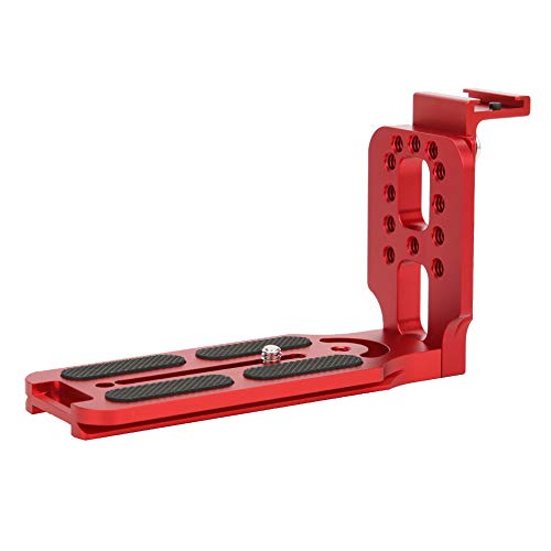 L-Halterung Schnellverschlussplatte, Kamera L-förmige Halterung mit Abnehmbarer Blitzschuhhalterung für hydraulische Spiegelreflexkamera