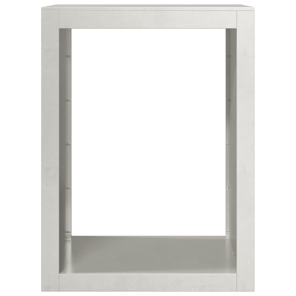 Mangloder Brennholzregal Edelstahl 60 x 40 x 80 cm, Kaminholzständer für Lagerung und Trocknung, Holzlager mit Luftzirkulation für Kamin, Ofen, Terrasse und Garten