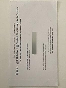 Unknown Binding Access Code for Western Civilizations Volume One, 19th Edition Book