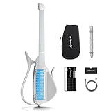 Enya CYBER-G Stringless Smart Guitar, Foldable Travel Backing Guitarra, Built-in Drum Machine & Bassline, 20 instrument Sounds for One-Man Band, App Interactive Chord Sheets For Adults & Teens(White)