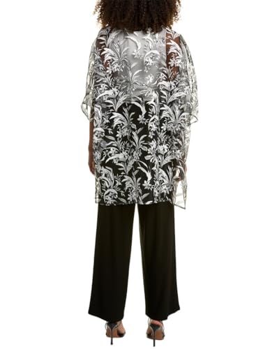 Image of Anne Klein Womens Oversized Sheer Cardigan with Side Slits
