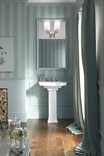 Kohler 2358-8-0 Vitreous China Pedestal Arch Bathroom Sink, 24.25 X 19.625 X 7.375 Inches, White #TOP1