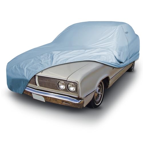 Image of iCarCover Premium Car Cover for 1971-1976 Dodge Coronet 4-Door Heavy Duty Waterproof All-Weather Automobiles Custom Fit Indoor Outdoor UV Snow Protection Covers with Straps and Bag