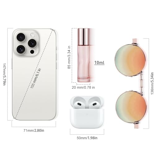 8 Pack 10mL(1/3 oz) Glass Roller Bottles for Essential Oils & Perfume, Rose Gold Roll On Vials with 2 Funnels, Travel Refillable Leak Proof Rollerball Applicator, DIY Craft Pretty Containers3