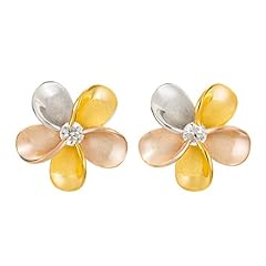 14K Tri-Color Gold Plated