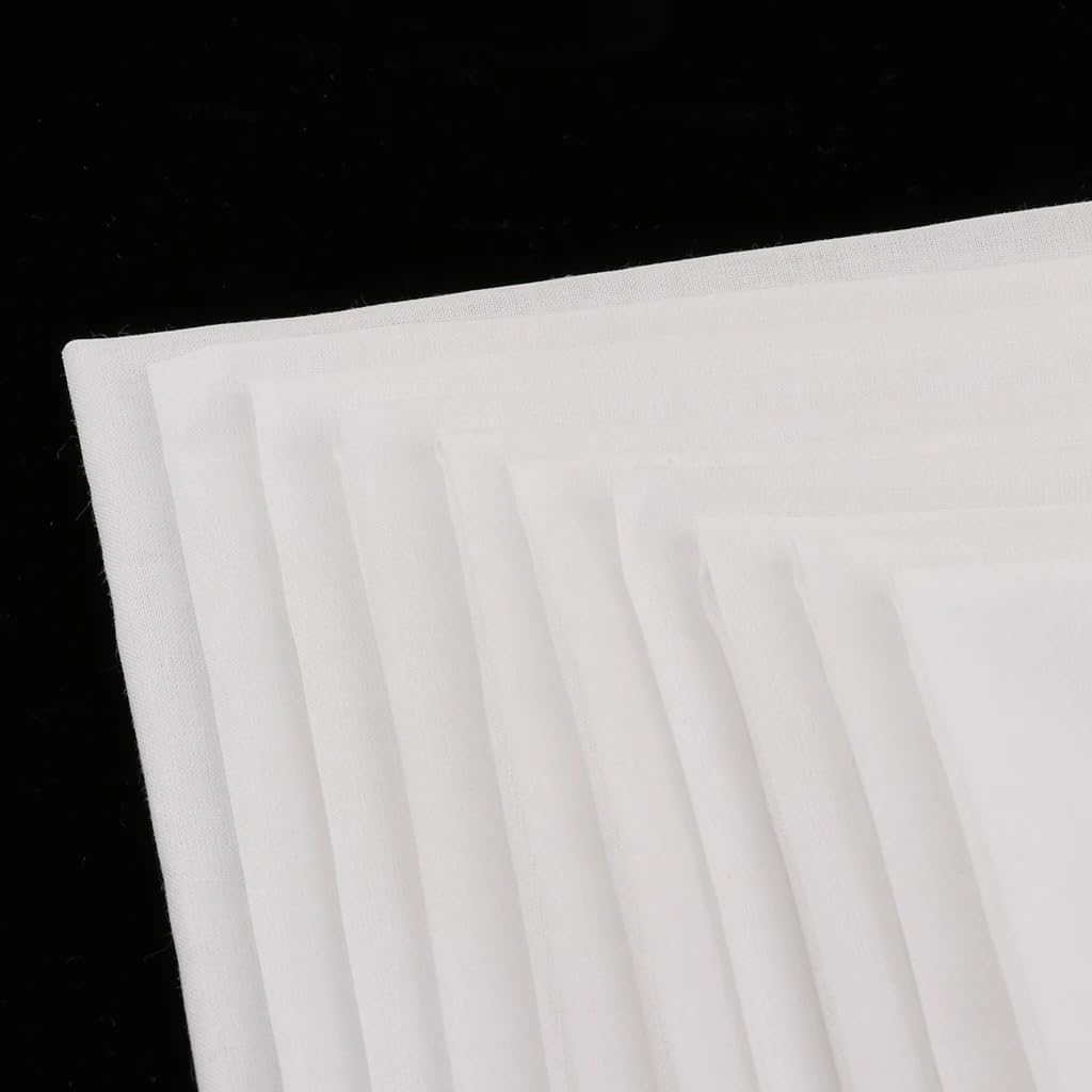 5/ 10pcs Mens White Handkerchiefs Cotton Square Super Soft Washable Hanky Chest Towel Pocket 28 x 28cm