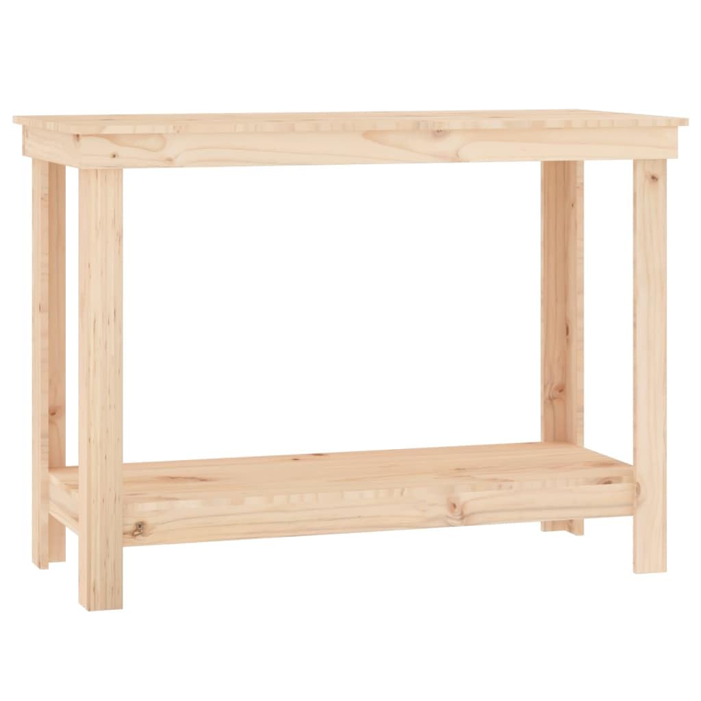 Genérico Banco de Trabajo de Madera Maciza de Pino 110x50x80 cm,Bricolaje,Accesorios de Bricolaje,Organización y Almacenamiento de Herramientas,Mesas de Trabajo,822501