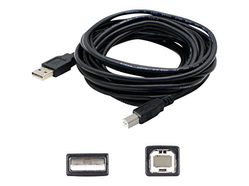 AddOn 6.0ft USB 2.0 (A) to USB 2.0 (B) Adapter Cable - USB cable - USB Type B (M) to USB (M) - USB 2.0 - 6 ft - black
