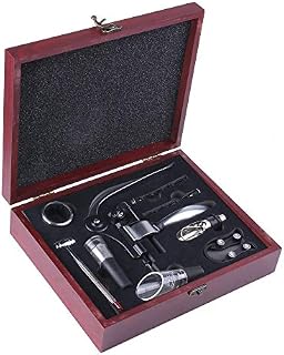 Wine Opener,GWCLEO 9pcs Luxury Rabbit Corkscrews Lever Arm,Wine Accessory Sets with Bottle Openers,Foil Cutters,Aerator,Pourers Stoppers,Thermometers,Drip Rings,Vacuum Pump,Spare Spirals and Gift Box