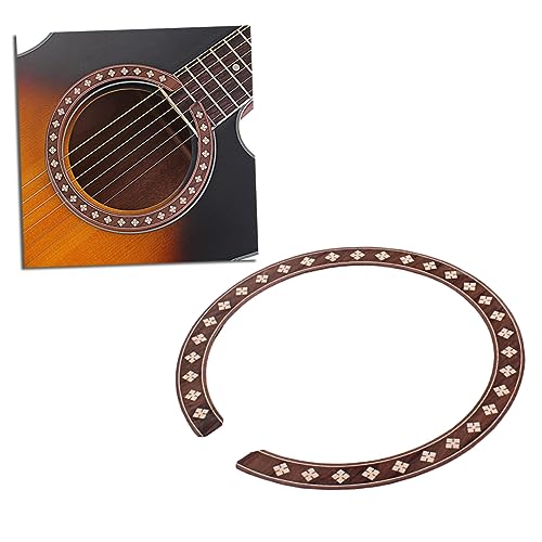 Abaodam Guitar Sound Hole Rosette Inlay Guitar Decals Sound Hole Decal Stickers Easy Apply