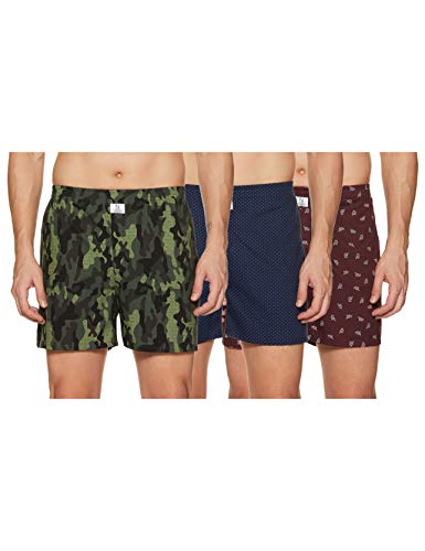 Image of Longies Men's Cotton Printed Regular Boxer Shorts