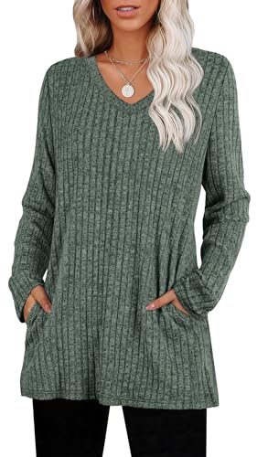 WIHOLL Womens Tops Fall Fahion 2025 Long Sleeve Shirts Casual Lightweight Tunic Sweaters Fashion Winter Clothing