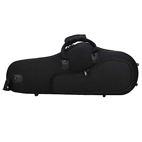 Qonia Water-Resistant Oxford Fabric Saxophone Big Bag Box Sax Case With Adjustable Shoulder Strap,Black #TOP2