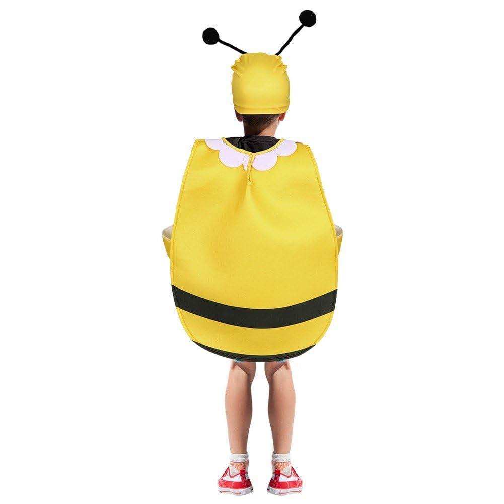 Kostium zwierzęcy z kreskówki, unisex, pszczoła, kot, cosplay, kostium trzmieli, pszczoła, body, fantazyjne przebranie, zestaw ubrań z kapeluszem dla dzieci