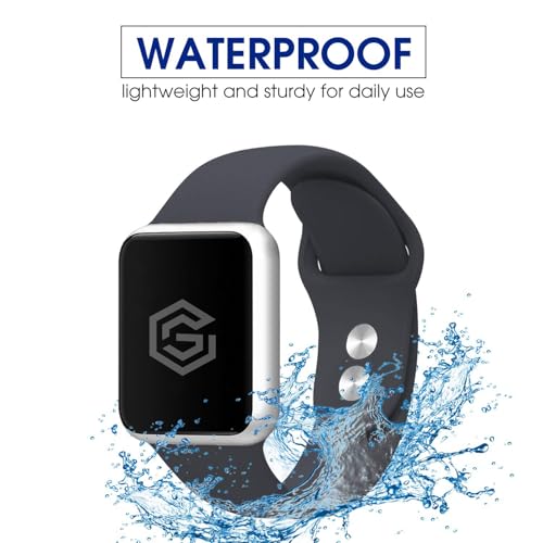 Image of GRIPP Soft Silicone Watch Strap for 40mm /41mm /42mm, Watch Series 11 /10 /9 /8 /7 /6 /5 /4 /3 /2 /1, SE 3 /2 /1, Slim, Lightweight, Adjustable (Watch Not Included)