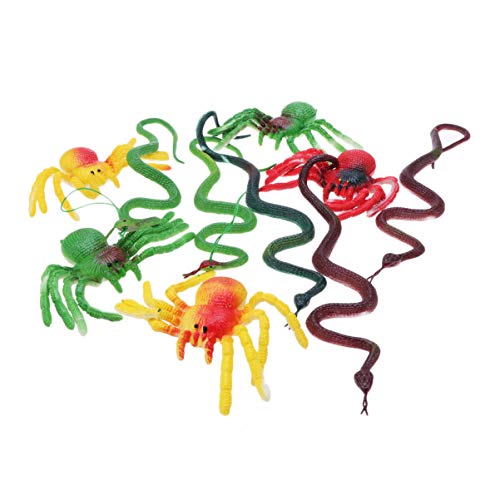 10 peças de acessórios assustadores para Halloween, simulação, macio, descompressão, brinquedo de bo