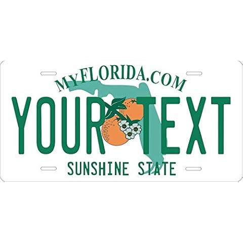 Inga Florida Custom Personalized Novelty State License Plate Auto License Plate 6x12 inches Cover